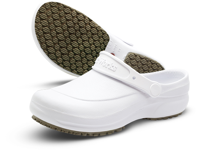 Sapato BB60 Branco | Conforto e Segurança para Profissionais