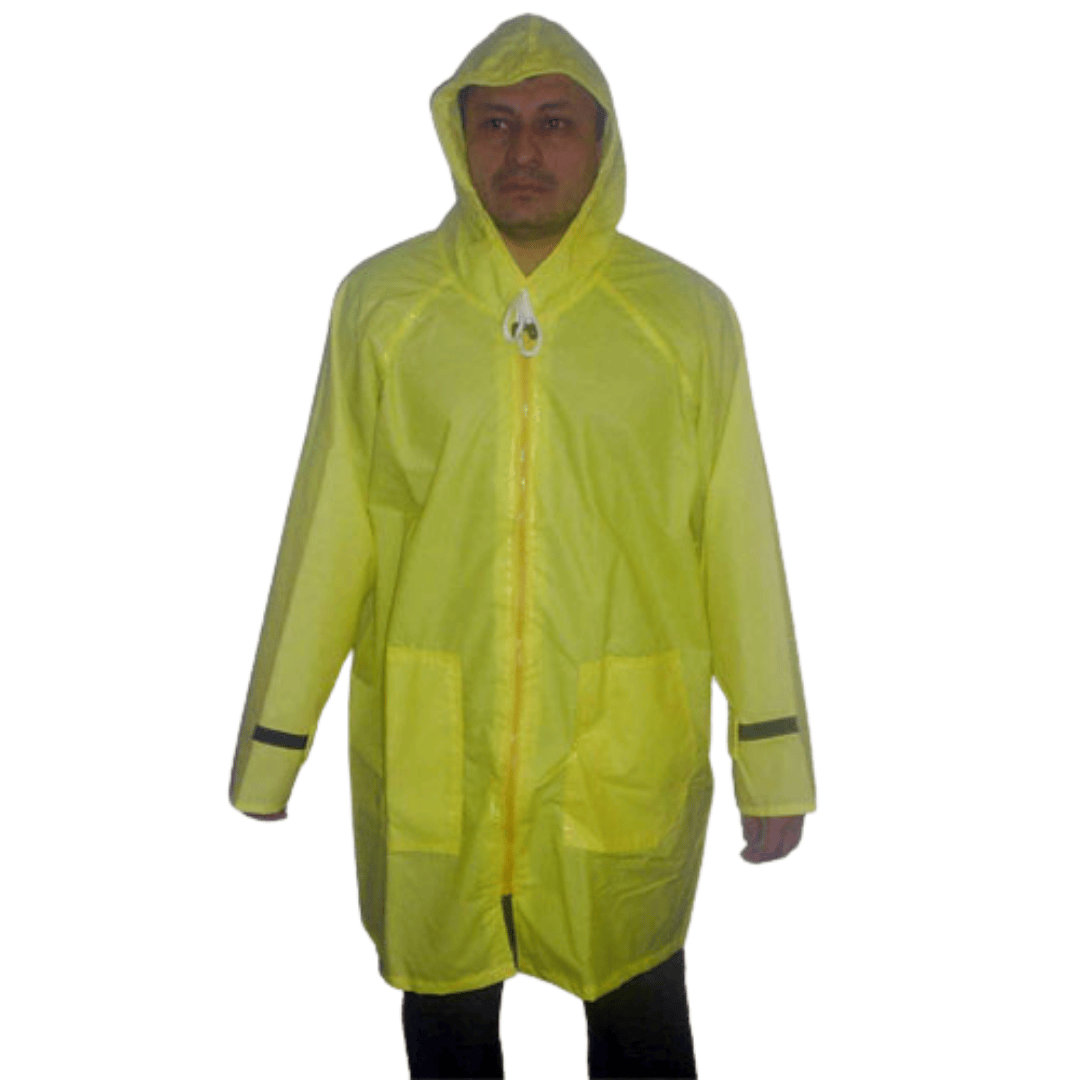 Capa de Chuva Emborrachada em Nylon | Impermeável e Resistente